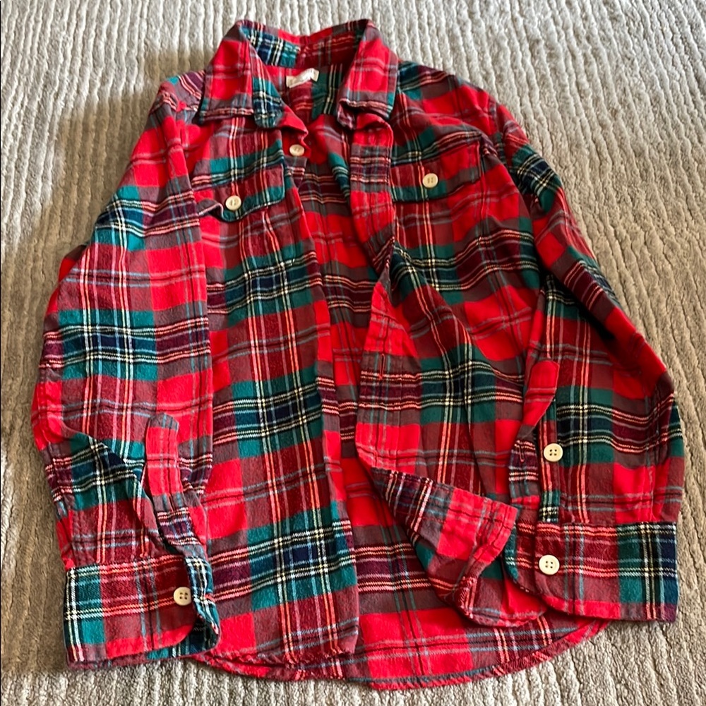 Crewcuts Vibrant Plaid Button-Up Shirt